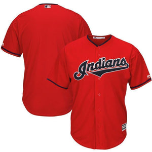 Cleveland Indians Majestic Alternate 2019 Cool Base Team Jersey – Navy/Scarlet