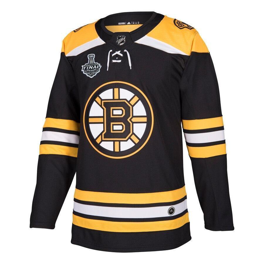 Boston Bruins adidas 2019 Stanley Cup Final Bound Home Patch Jersey - Black