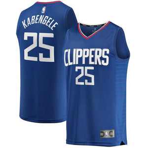 Mfiondu Kabengele LA Clippers Fanatics Branded Fast Break Replica Jersey Royal - Icon Edition