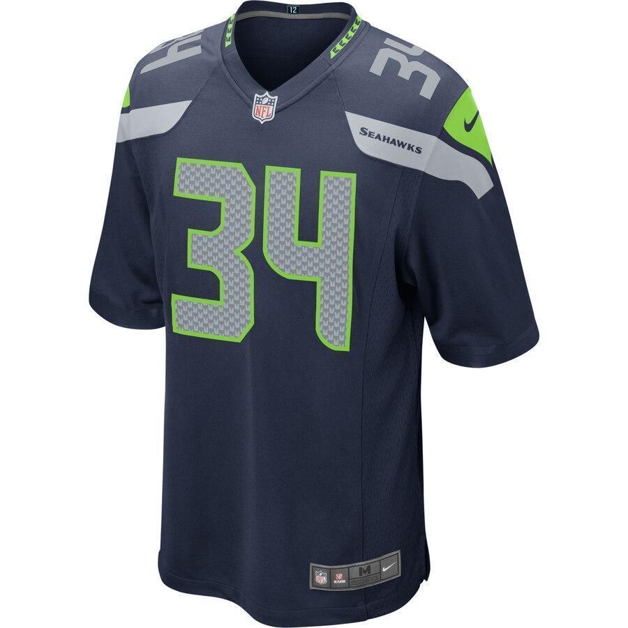 Thomas Rawls Seattle Seahawks Nike Game Jersey - College Navy