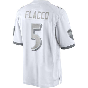 Joe Flacco Baltimore Ravens Nike Platinum Limited Jersey - White