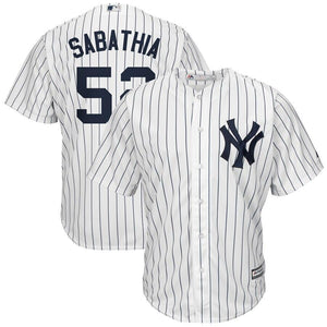 CC Sabathia New York Yankees Majestic Cool Base Home Player Jersey - White