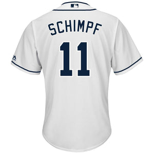 Ryan Schimpf San Diego Padres Majestic Home Cool Base Jersey - White