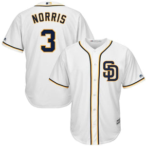 San Diego Padres Majestic Derek Norris Cool Base Jersey - White