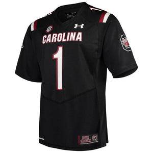 #1 South Carolina Gamecocks Under Armour Team Replica Football Jersey - Black