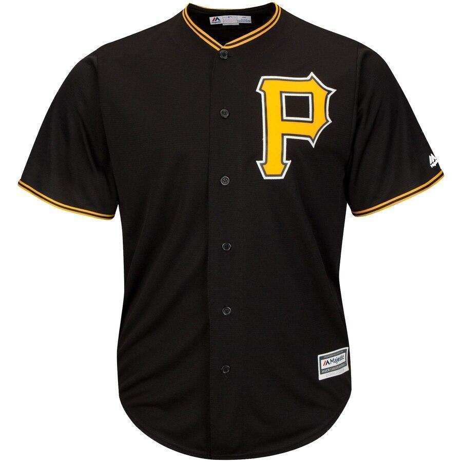 Antonio Brown Pittsburgh Pirates Majestic x MLB Crossover Cool Base Player Jersey - Black