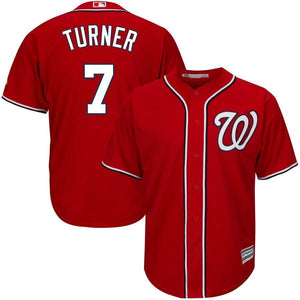 Trea Turner Washington Nationals Majestic Alternate Official Cool Base Player Jersey - Scarlet