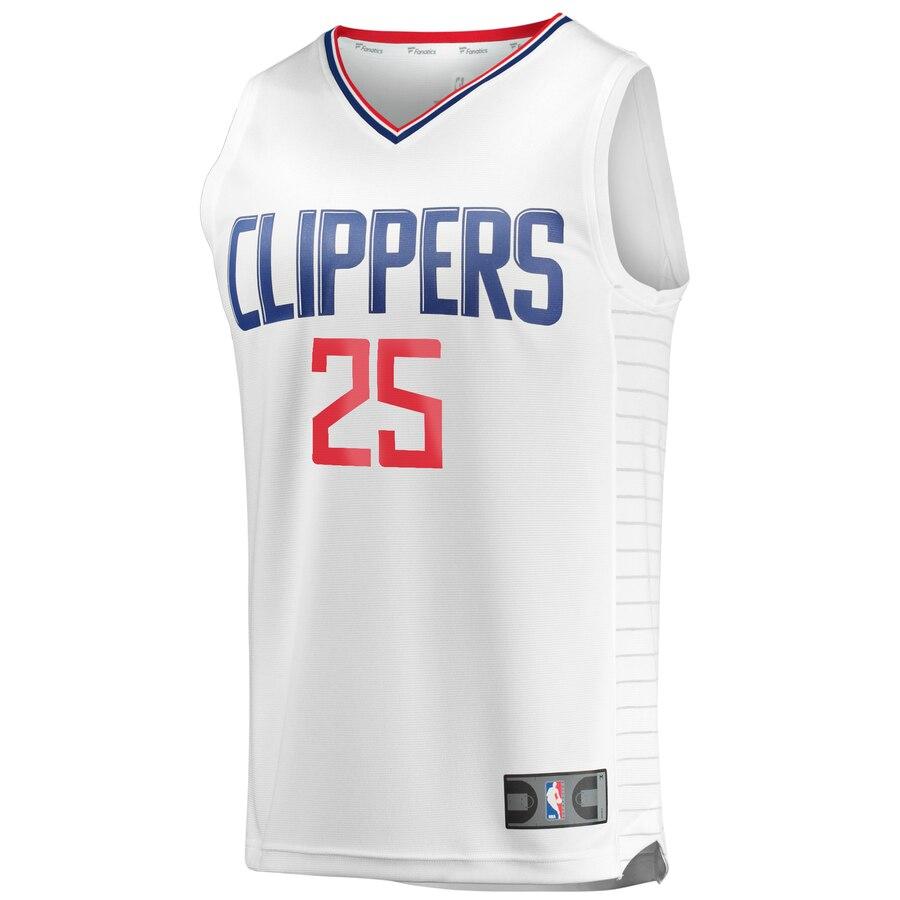 Mfiondu Kabengele LA Clippers Fanatics Branded Fast Break Replica Jersey White - Association Edition