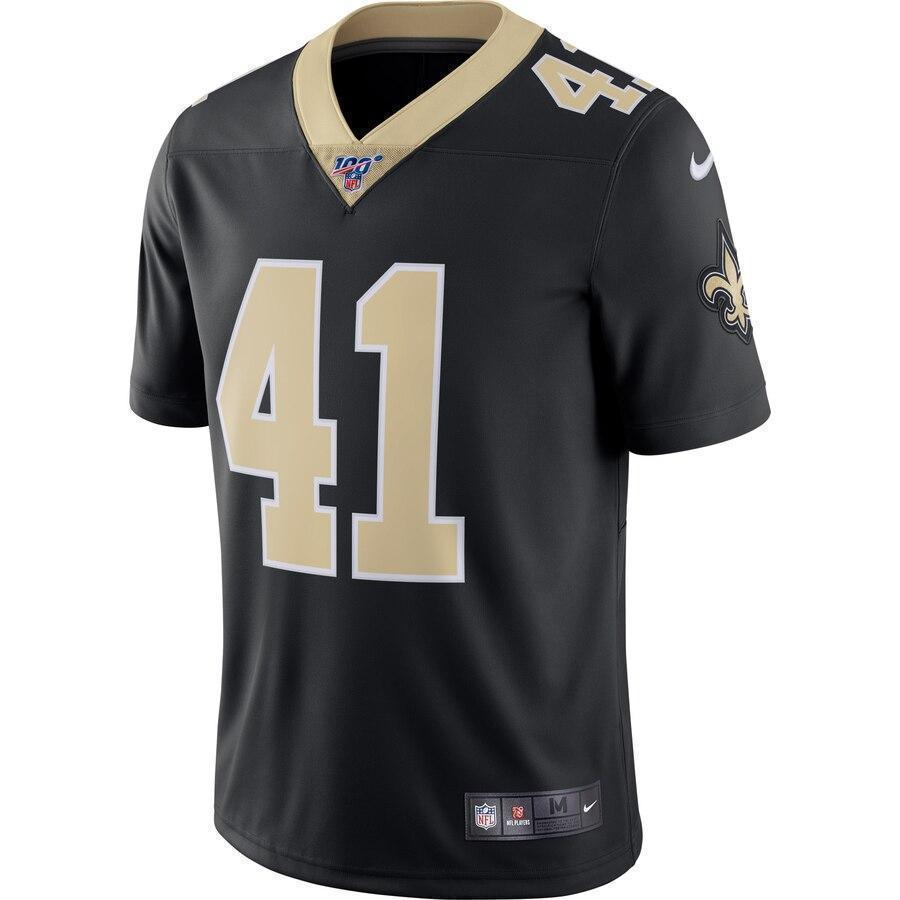 Alvin Kamara New Orleans Saints Nike 100th Season Vapor Limited Jersey - Black