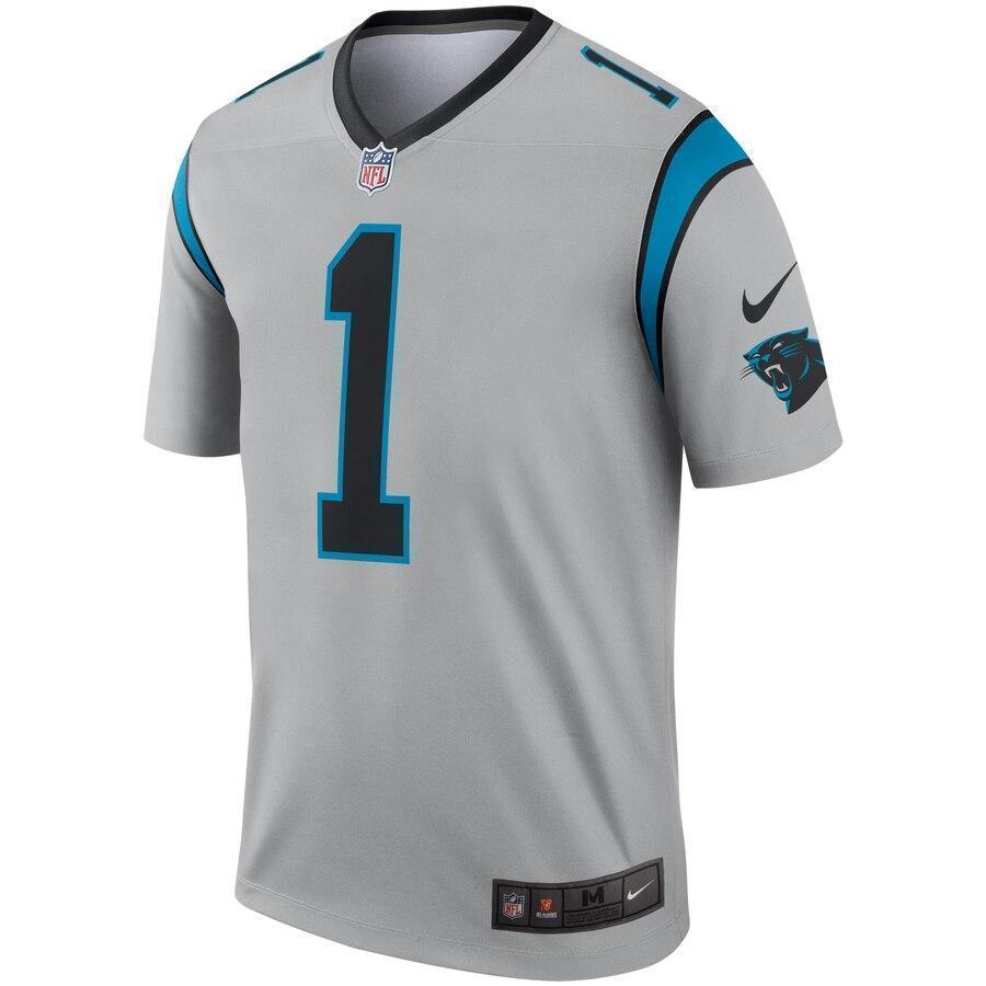 Cam Newton Carolina Panthers Nike Inverted Legend Jersey - Silver