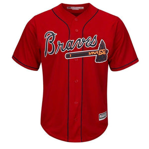 Freddie Freeman Atlanta Braves Majestic Official Cool Base Player Jersey – Gray/Red