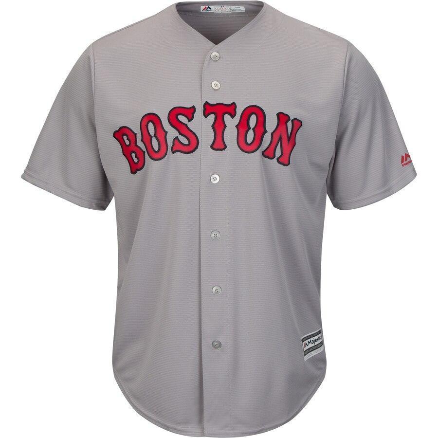 J.D. Martinez Boston Red Sox Majestic Road Official Cool Base Player Jersey - Gray