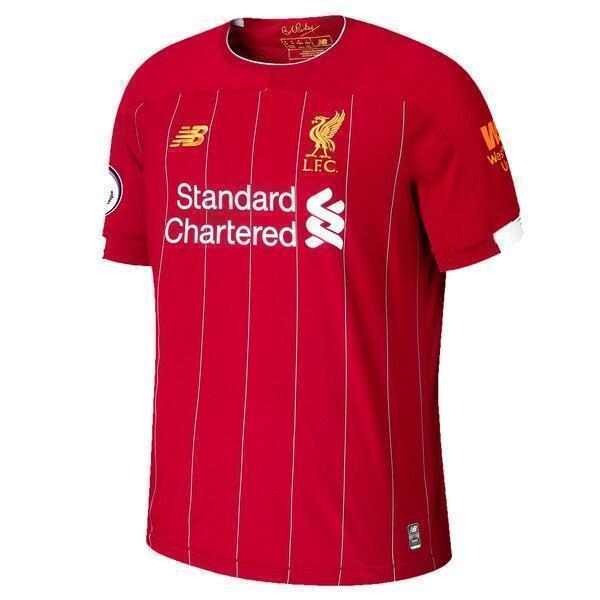 Virgil Van Dijk Liverpool New Balance Home Soccer Jersey 2019-20 Jersey – Red