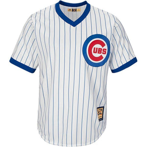 Ernie Banks Chicago Cubs Majestic Big & Tall Cooperstown Collection Cool Base Replica Player Jersey - White/Royal