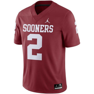 #2 Oklahoma Sooners Jordan Brand Game Jersey - Crimson