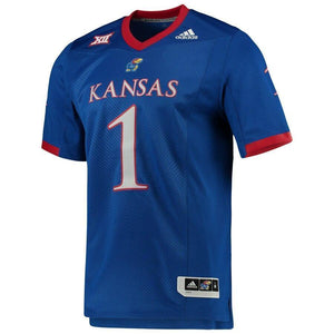 Kansas Jayhawks adidas Team Premier Football Jersey - Royal