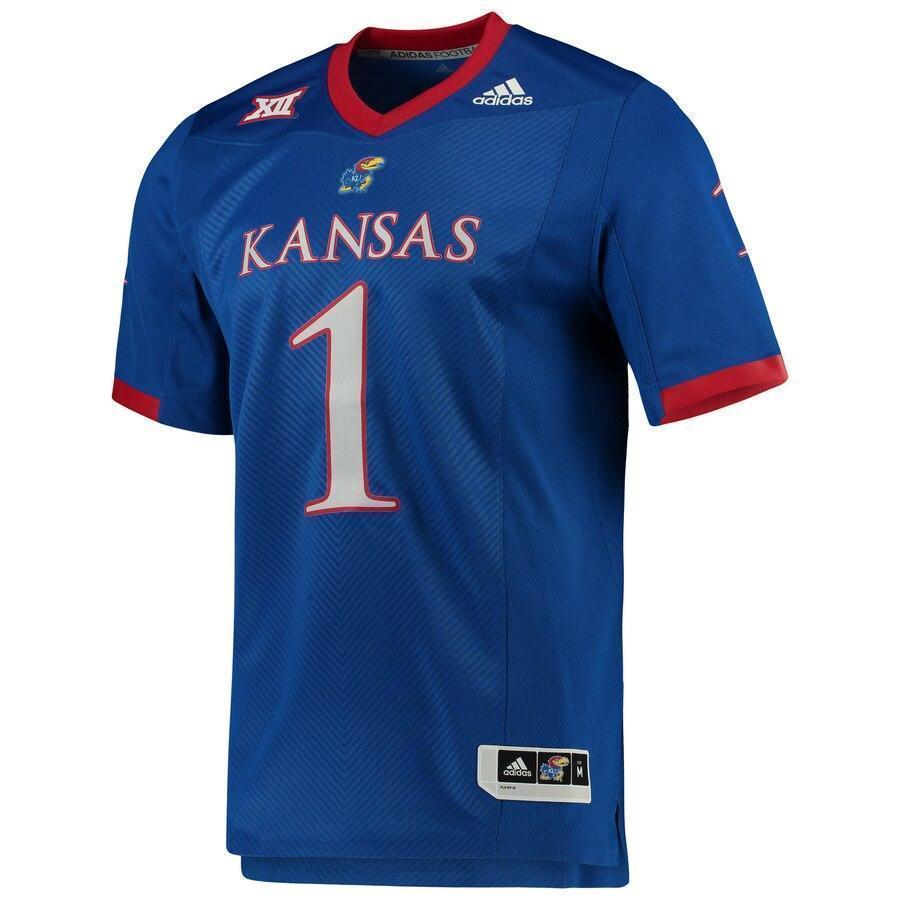 Kansas Jayhawks adidas Team Premier Football Jersey - Royal