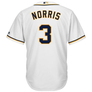 San Diego Padres Majestic Derek Norris Cool Base Jersey - White