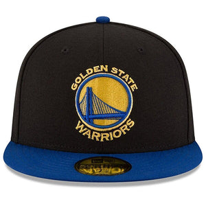 Golden State Warriors New Era 2019 NBA Finals Bound Side Patch Two-Tone 59FIFTY Fitted Hat - Black/Royal