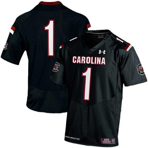 #1 South Carolina Gamecocks Under Armour Premier Football Jersey - Black