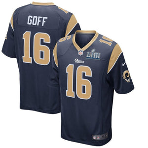 Jared Goff Los Angeles Rams Nike Super Bowl LIII Bound Game Jersey - Navy