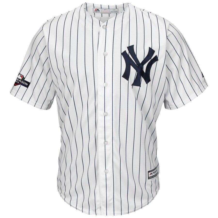 Luke Voit New York Yankees Majestic 2019 Postseason Official Cool Base Player Jersey - White/Navy