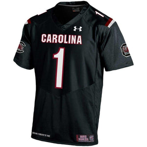 #1 South Carolina Gamecocks Under Armour Premier Football Jersey - Black