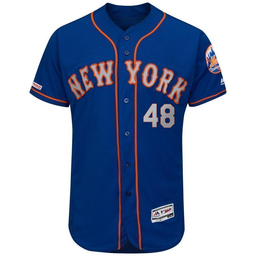 Jacob deGrom New York Mets Majestic Collection Alternate Flex Base Player Jersey – Royal