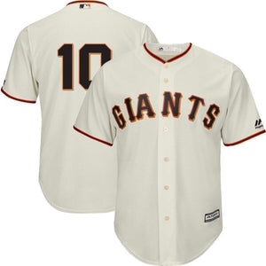 Evan Longoria San Francisco Giants Majestic Official Team Cool Base Player Jersey – Cream