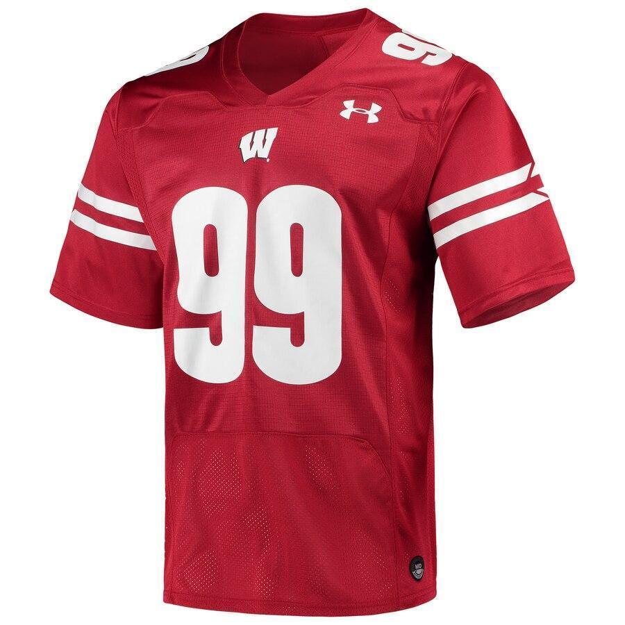 J.J. Watt Wisconsin Badgers Under Armour Replica Alumni Jersey - Red