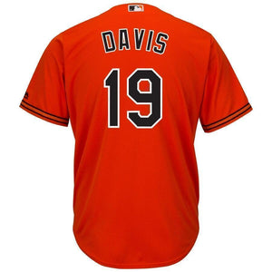 Chris Davis Baltimore Orioles Majestic Alternate Official Cool Base Player Jersey - Orange/White