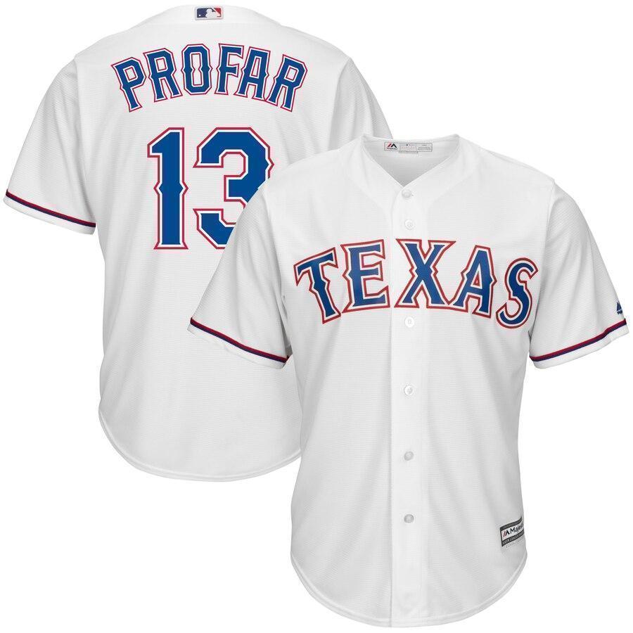 Jurickson Profar Texas Rangers Majestic Cool Base Player Jersey - White
