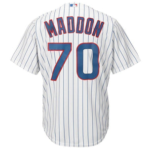 Joe Maddon Chicago Cubs Majestic Cool Base Player Jersey - White