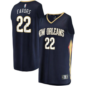 Derrick Favors New Orleans Pelicans Fanatics Branded Fast Break Jersey Navy - Icon Edition