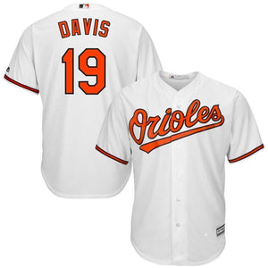 Chris Davis Baltimore Orioles Majestic Alternate Official Cool Base Player Jersey - Orange/White