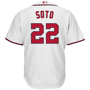 Juan Soto Washington Nationals Majestic Home Official Cool Base Player Jersey - White