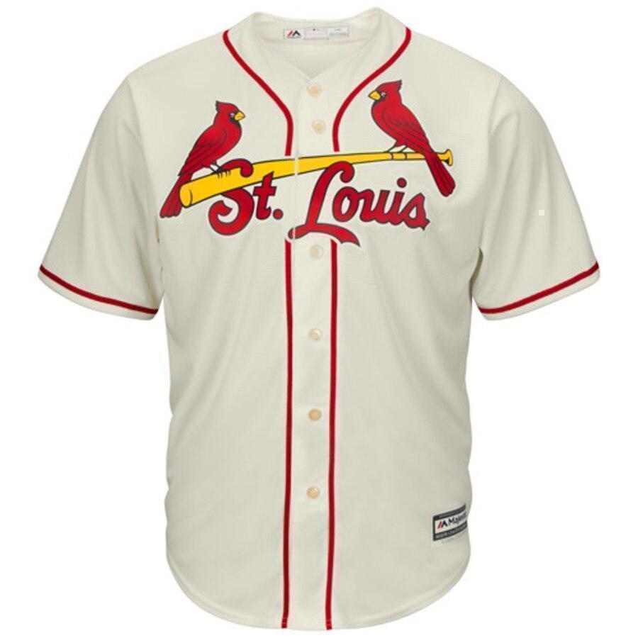 Adam Wainwright St. Louis Cardinals Majestic Cool Base Player Jersey - Tan/White