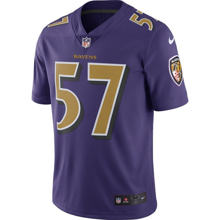 C.J. Mosley Baltimore Ravens Nike Vapor Untouchable Color Rush Limited Player Jersey - Purple