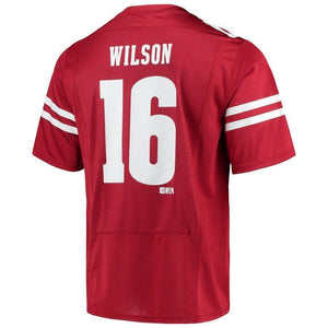 Russell Wilson Wisconsin Badgers Under Armour Alumni Jersey - Red