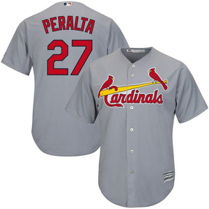 Jhonny Peralta St. Louis Cardinals Majestic Official Cool Base Player Jersey - Gray