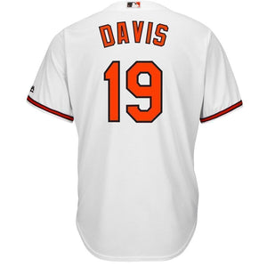 Chris Davis Baltimore Orioles Majestic Alternate Official Cool Base Player Jersey - Orange/White