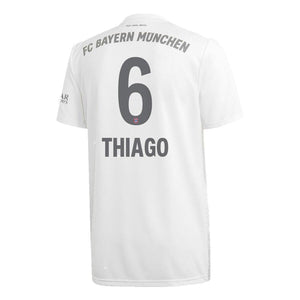 Thiago Alcântara Bayern Munich Away Soccer Jersey 2019-20 – White