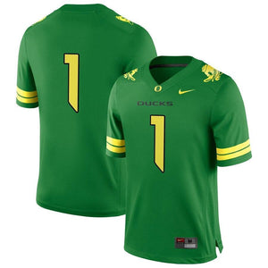 #1 Oregon Ducks Nike Football Game Jersey - Apple Green