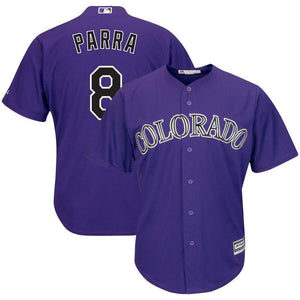 Gerardo Parra Colorado Rockies Majestic Alternate Official Cool Base Player Jersey - Purple