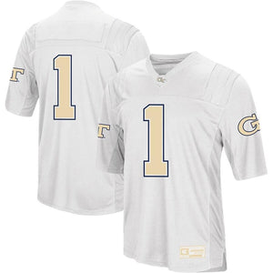 Georgia Tech Yellow Jackets Colosseum Football Jersey - White