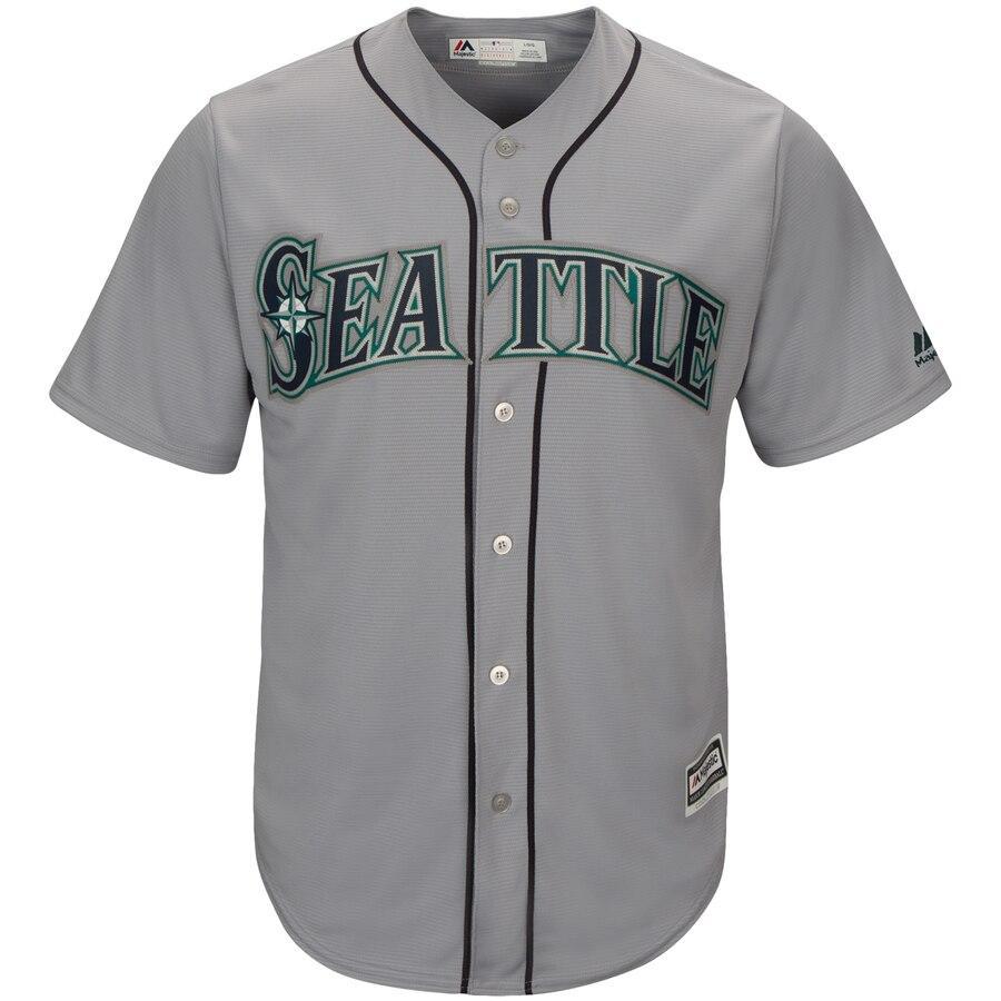 Ken Griffey Jr. Seattle Mariners Majestic Alternate Cool Base Player Jersey - Gray