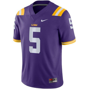 Derrius Guice LSU Tigers Nike Game Jersey - Purple