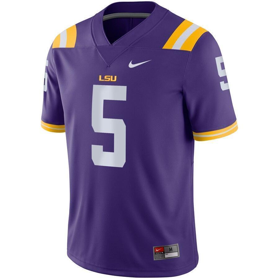 Derrius Guice LSU Tigers Nike Game Jersey - Purple