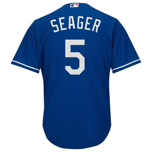 Corey Seager Los Angeles Dodgers Majestic Fashion Official Cool Base Player Jersey - Royal/White