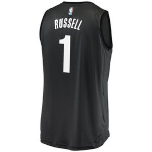 D'Angelo Russell Brooklyn Nets Fanatics Branded Fast Break Alternate Jersey - Charcoal